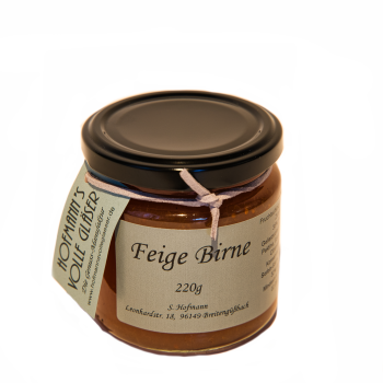 Feige Birne Fruchtaufstrich