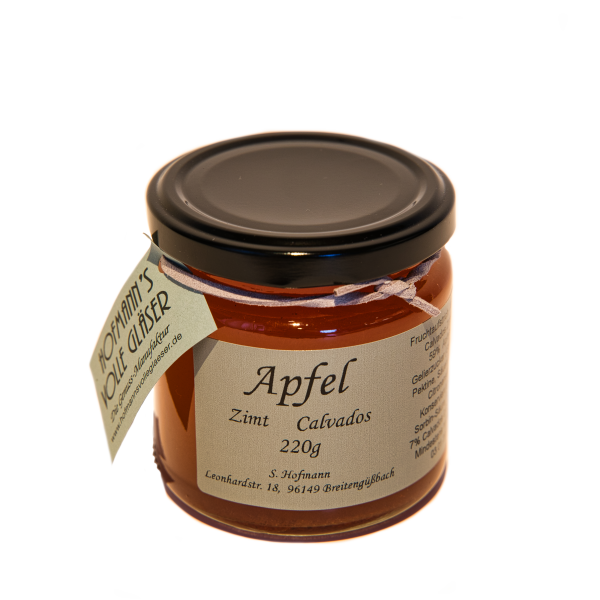 Apfel Gelee Zimt Calvados Fruchtaufstrich | Hofmanns volle Gläser