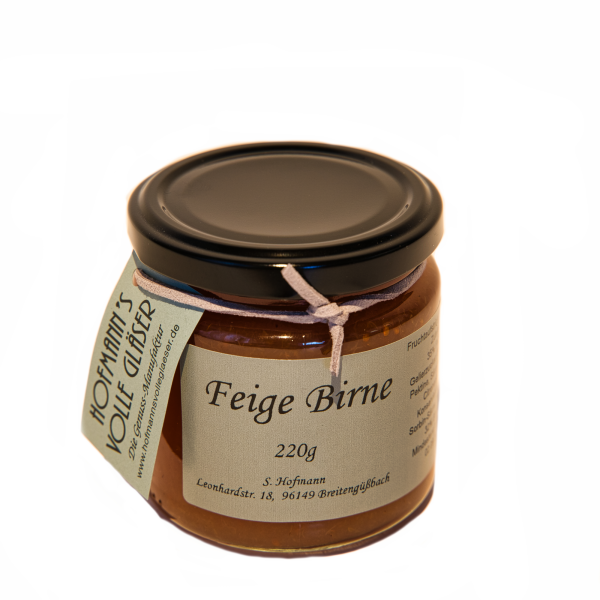 Feige Birne Fruchtaufstrich